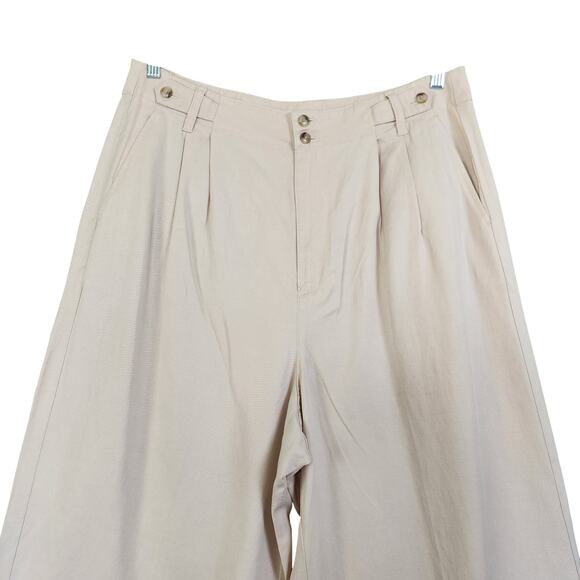 Madewell Womens The Harlow Wide Leg Pant Plus Size 16 Harvest Moon Sailor NWT - Picture 3 of 15